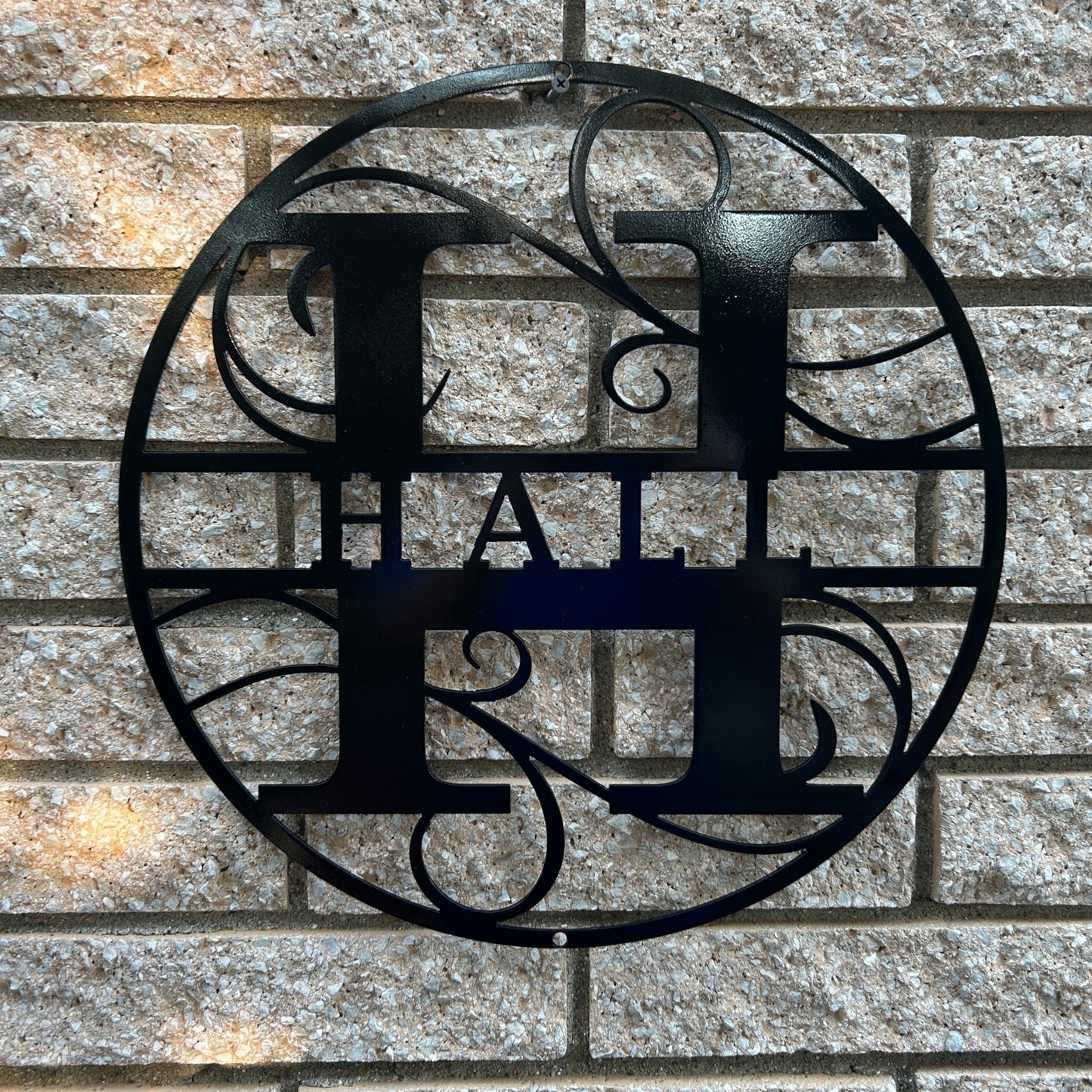 Custom Round Monogram