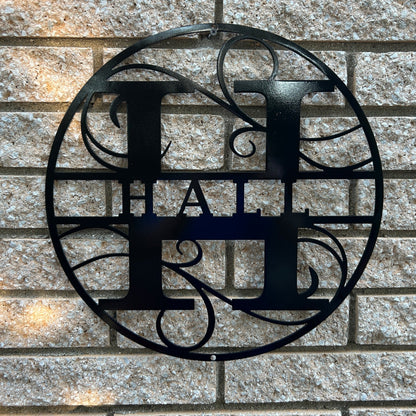 Custom Round Monogram