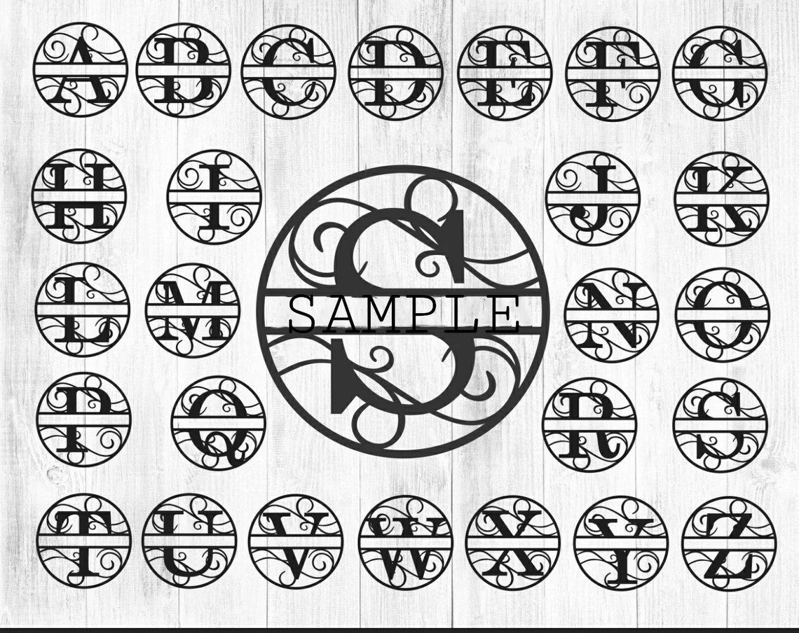 Custom Round Monogram